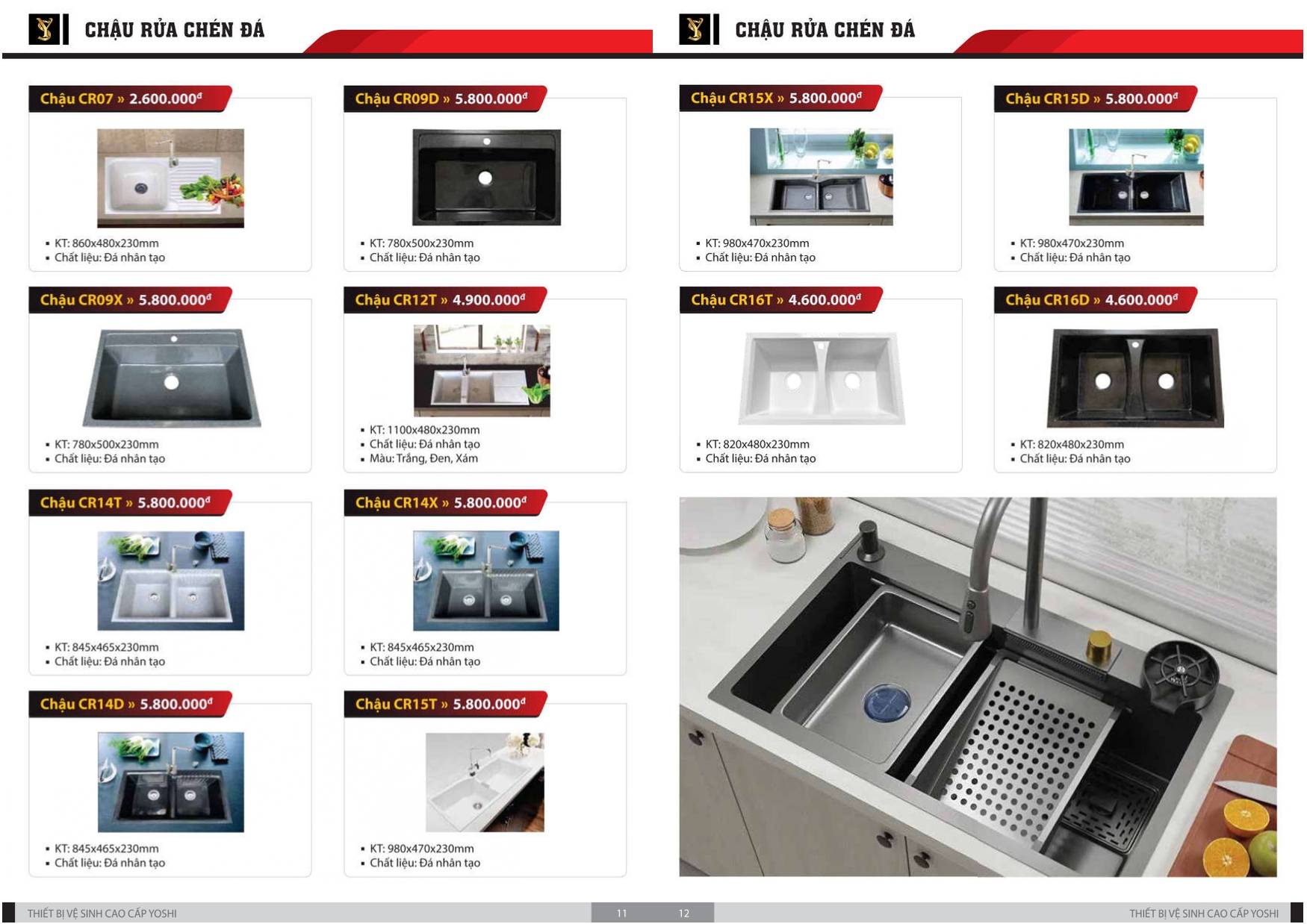 Thiết bị vệ sinh YOSHI Catalogue và Bảng giá mới nhất 2024 /Page 7